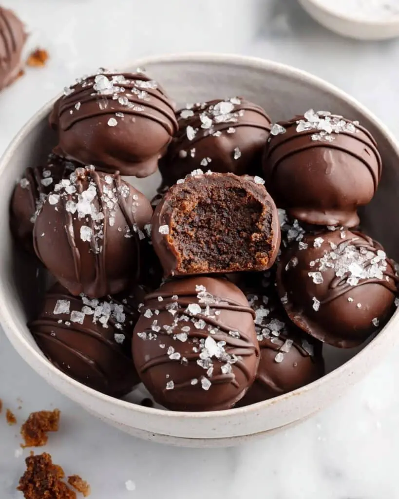 Salted Chocolate Protein Balls Recipe