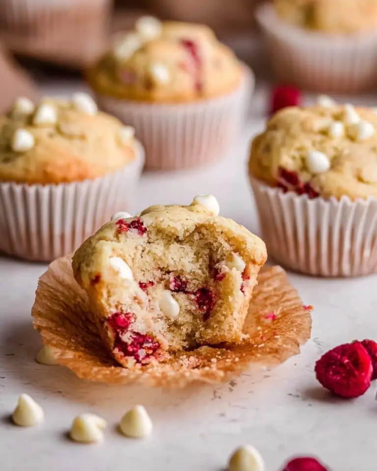 White Chocolate Raspberry Muffins Recipe