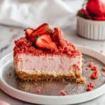 No-Bake Strawberry Crunch Cheesecake Recipe