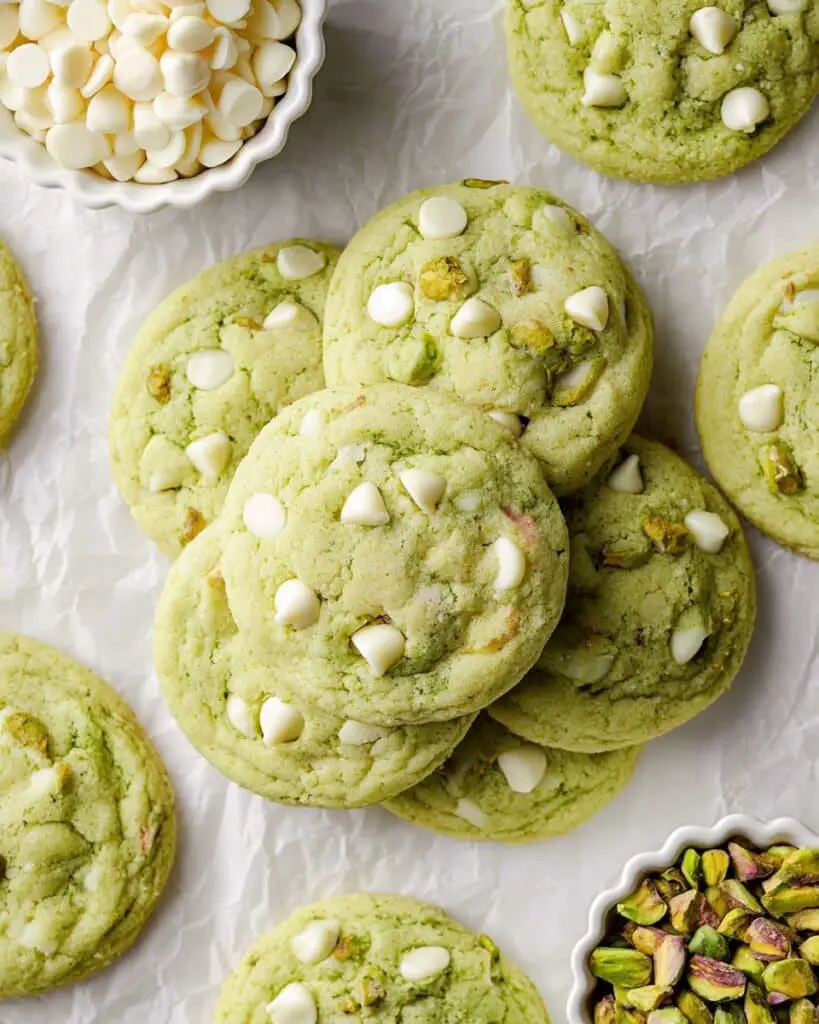 Pistachio White Chocolate Cookies Recipe