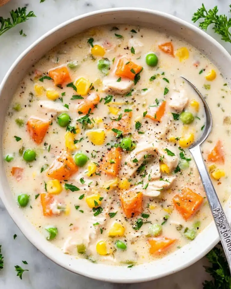 Slow Cooker Chicken Pot Pie Soup Recipe