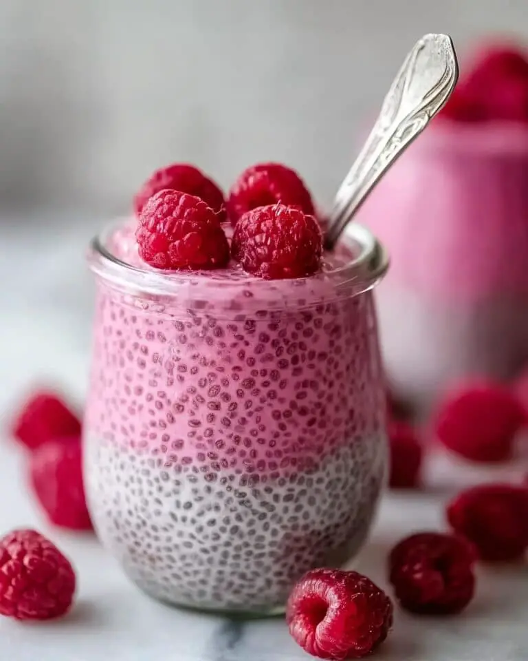 Raspberry Chia Pudding Sweetened with Maple Syrup Recipe
