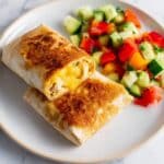 Cheesy Garlic Chicken Wraps Recipe