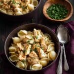 Creamy Garlic Butter Chicken with Buttered Noodles Recipe