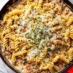 Easy Creamy Ground Beef Pasta Recipe