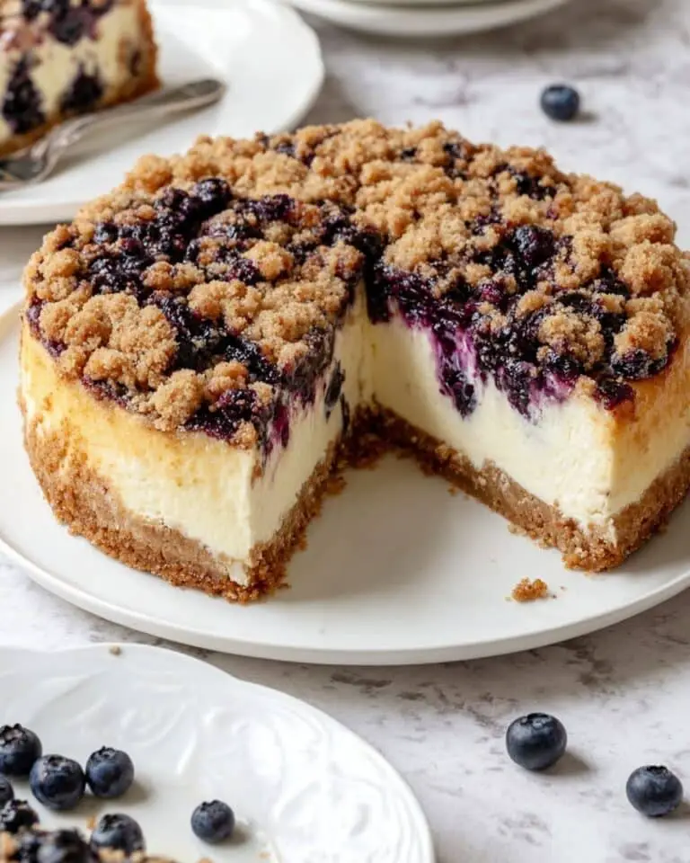 Blueberry Crumble Cheesecake Recipe