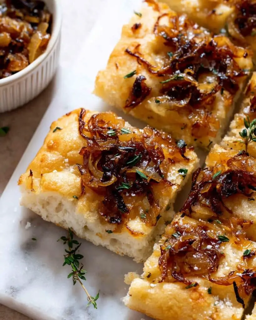 Caramelized Onion and Thyme Focaccia Recipe