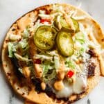 Mediterranean Turkey Smash Burger Tacos Recipe
