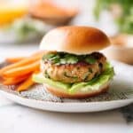 Thai Turkey Burgers with Peanut Sauce Recipe