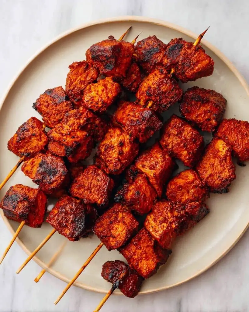Tandoori Chicken Skewers (Air Fryer, Grill, Oven & BBQ) Recipe
