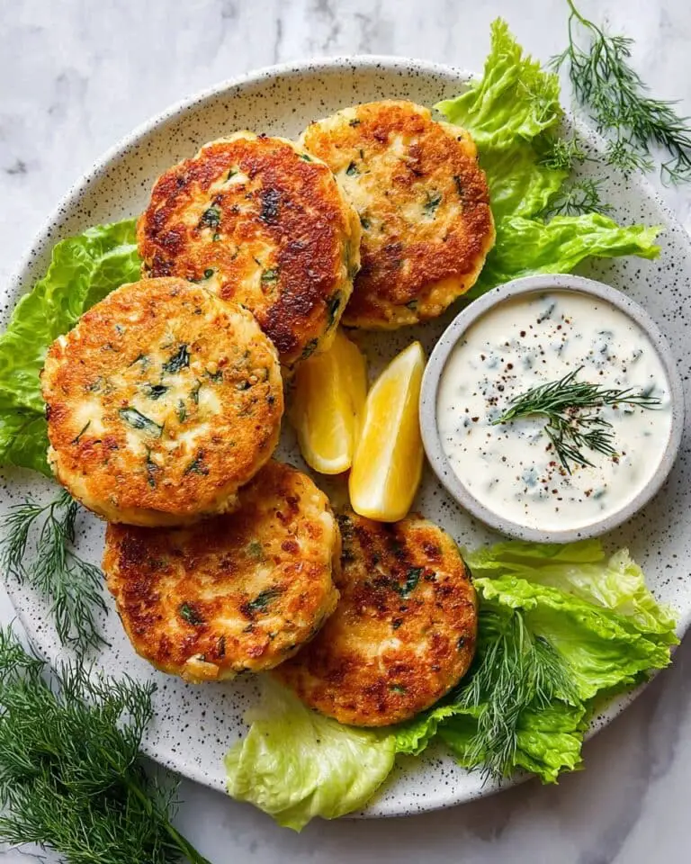 Salmon Cakes with Chive and Garlic Yogurt Sauce Recipe