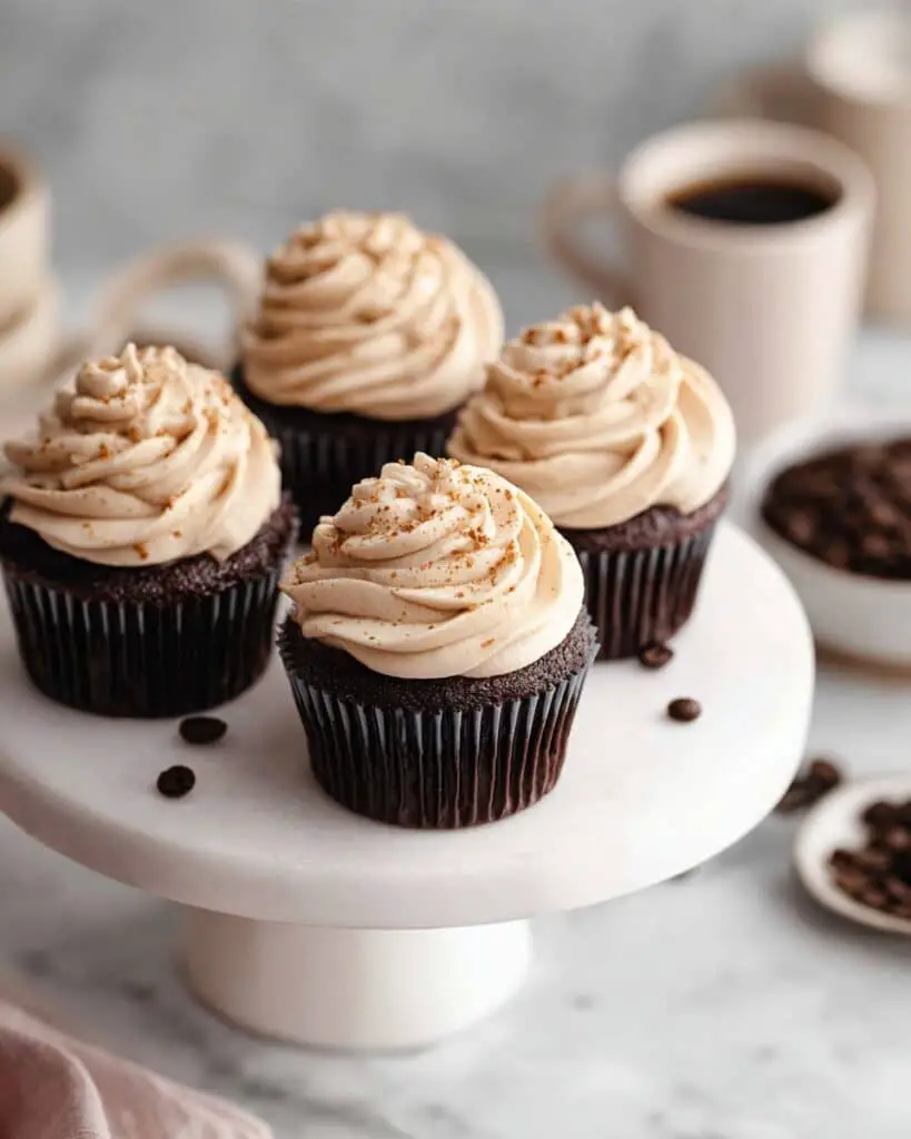 Mocha Cupcakes with Espresso Buttercream Recipe