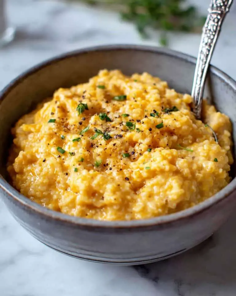 Cheesy Quinoa with a Creamy Cheese Sauce Recipe