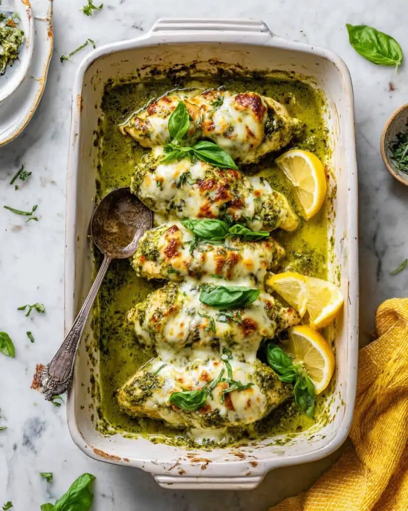 Easy Baked Pesto Chicken Recipe