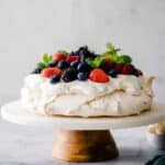 Classic Pavlova with Fresh Fruit and Whipped Cream Recipe