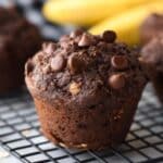 Chocolate Banana Oatmeal Muffins Recipe