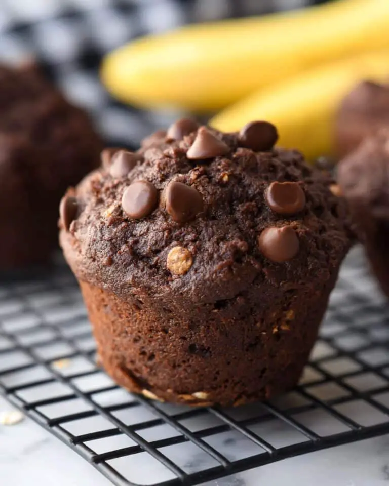 Chocolate Banana Oatmeal Muffins Recipe