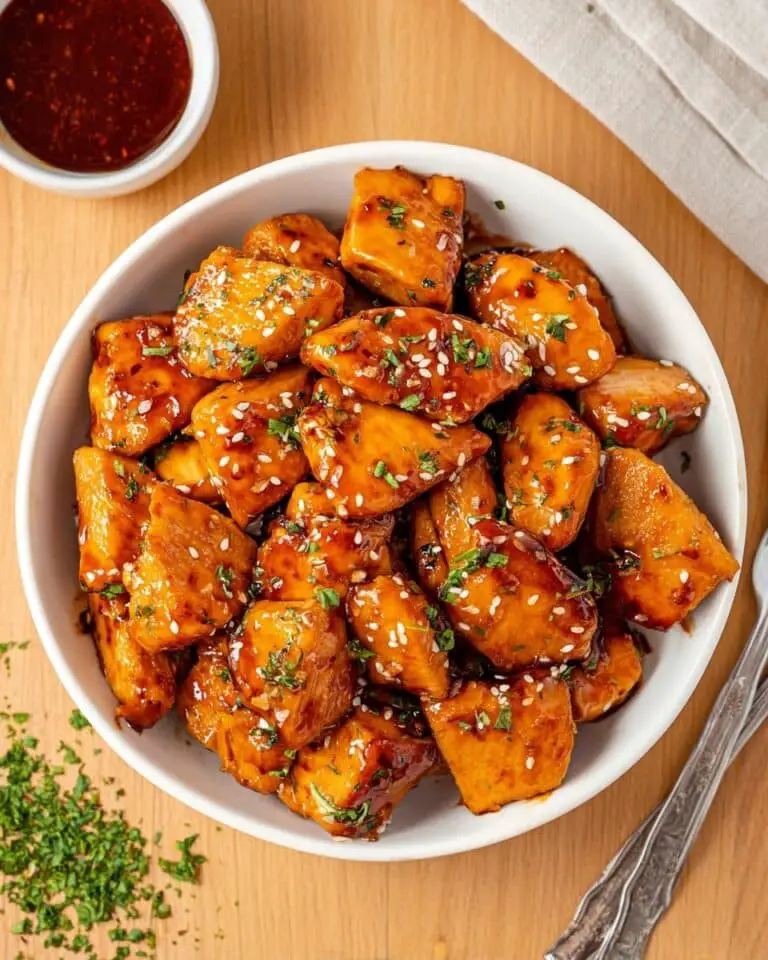Air Fryer Honey BBQ Chicken Bites Recipe