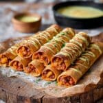 Baked or Air-Fried Chickpea Taquitos Recipe