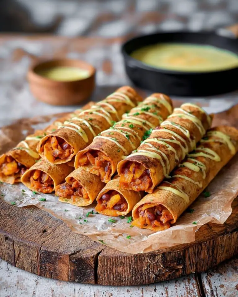 Baked or Air-Fried Chickpea Taquitos Recipe
