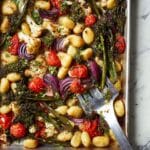 Sheet Pan Gnocchi with Broccolini, Cherry Tomatoes, and Feta Recipe