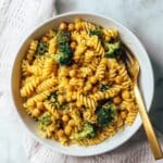 Easy Lemon Broccoli Chickpea Pasta Recipe