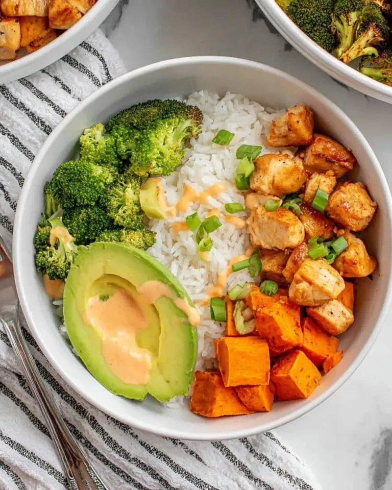 Chicken & Sweet Potato Rice Bowl with Chipotle Mayo Recipe