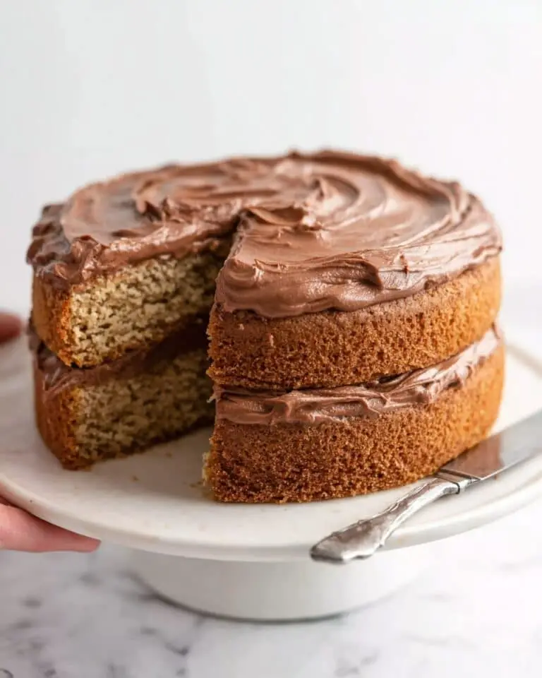 Banana Cake with Nutella Frosting Recipe