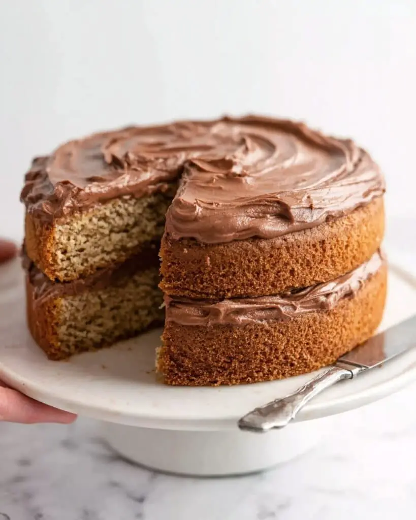 Banana Cake with Nutella Frosting Recipe
