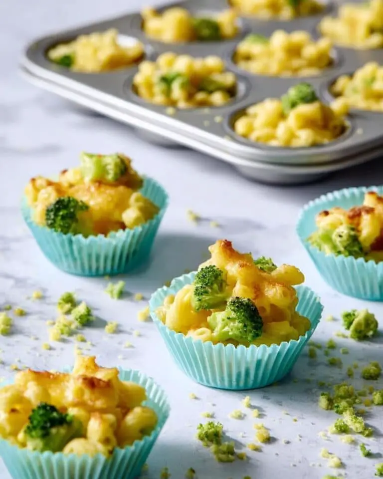 Mini Mac & Cheese with Broccoli Bites Recipe