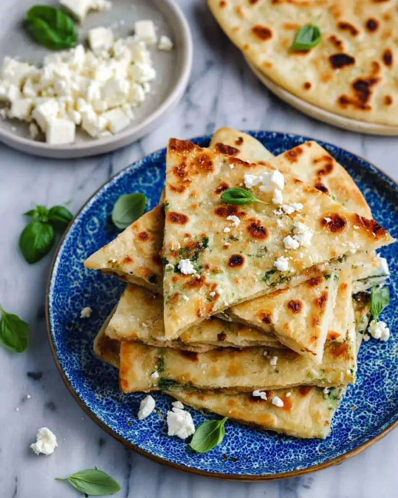 Turkish Gözleme with Spinach and Feta Recipe