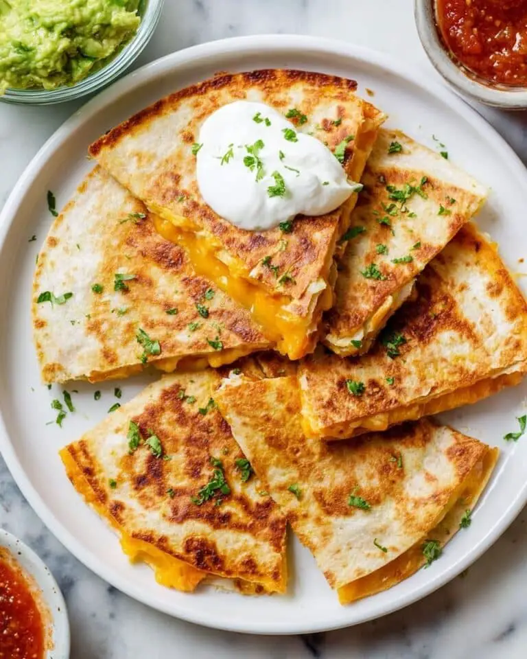 Chicken and Vegetable Quesadillas with Pepper Jack and Cheddar Recipe