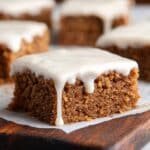 Maple Blondies with Maple Syrup Cinnamon Glaze Recipe
