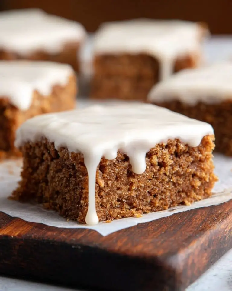 Maple Blondies with Maple Syrup Cinnamon Glaze Recipe