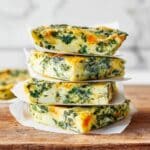 Baked Spinach Zucchini Frittata Fingers {Baby-Friendly} Recipe