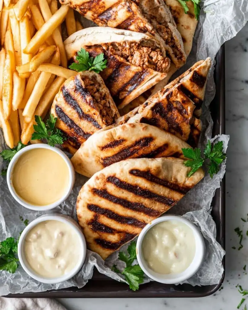 Arayes (Middle Eastern Stuffed Pita) Recipe