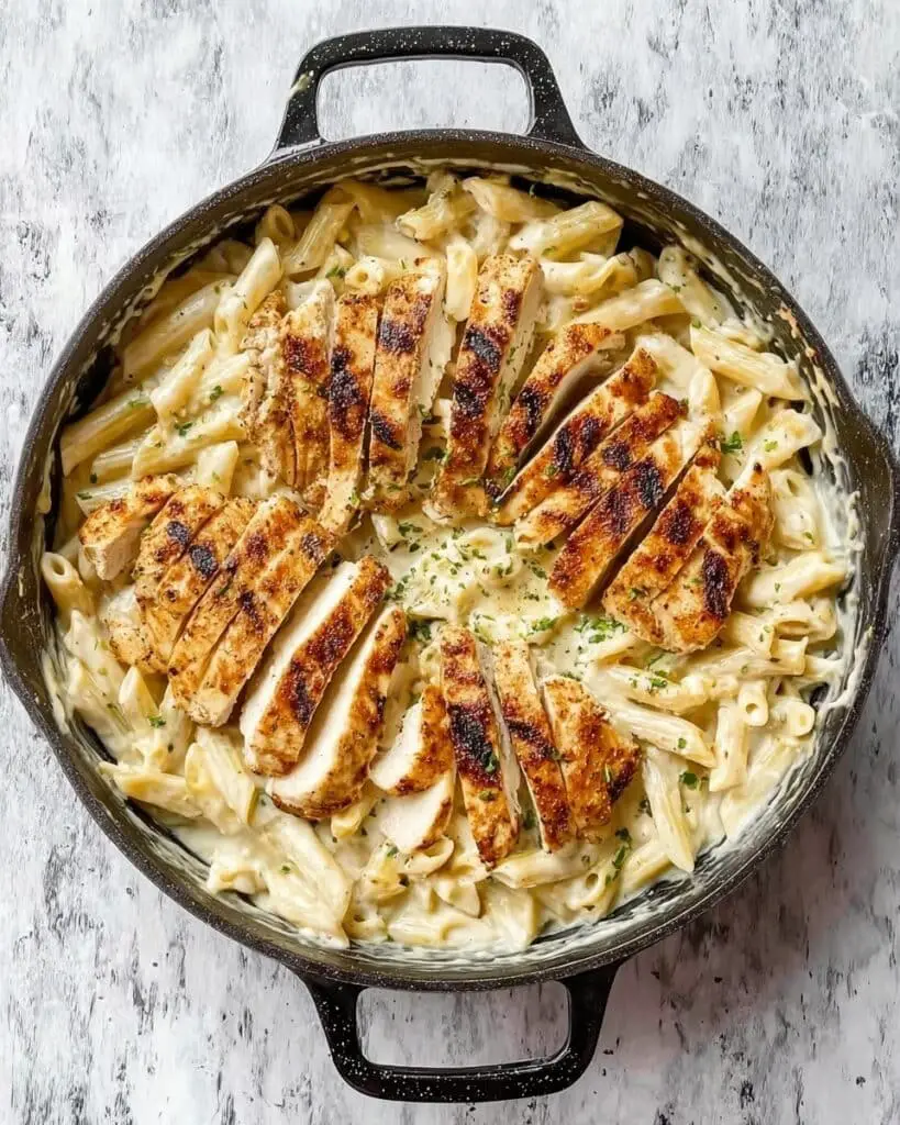 Garlic Parmesan Chicken Pasta Recipe