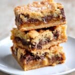 Salted Caramel Chocolate Chip Cookie Bars Recipe