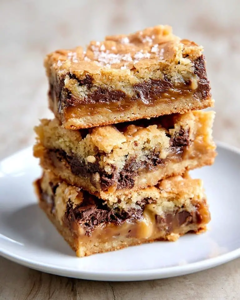 Salted Caramel Chocolate Chip Cookie Bars Recipe