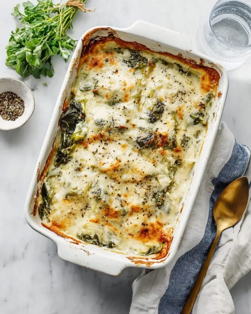 Quick-Baked Spinach Artichoke Chicken Casserole Recipe