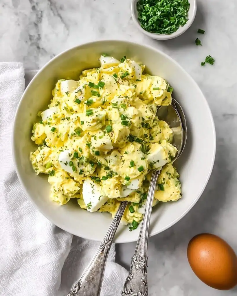 Healthy High Protein Egg Salad with Greek Yogurt Recipe