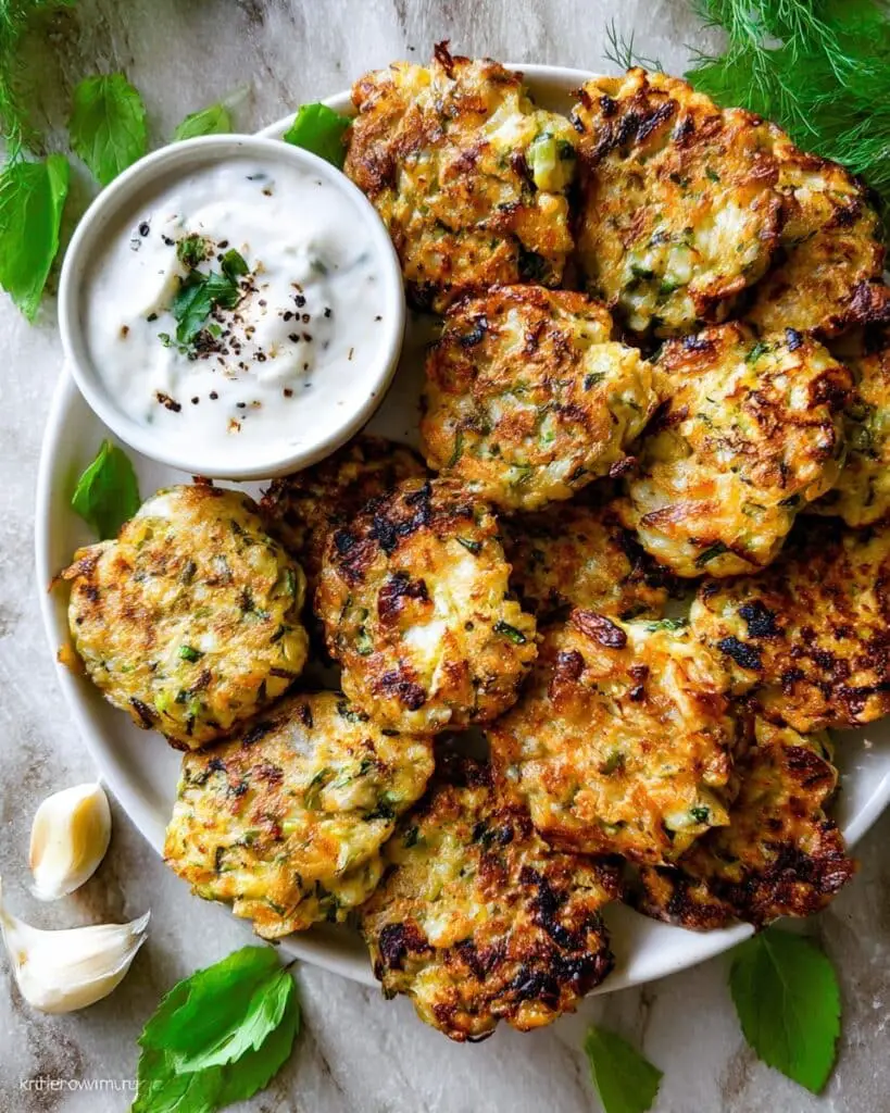 Chicken and Zucchini Fritters Recipe