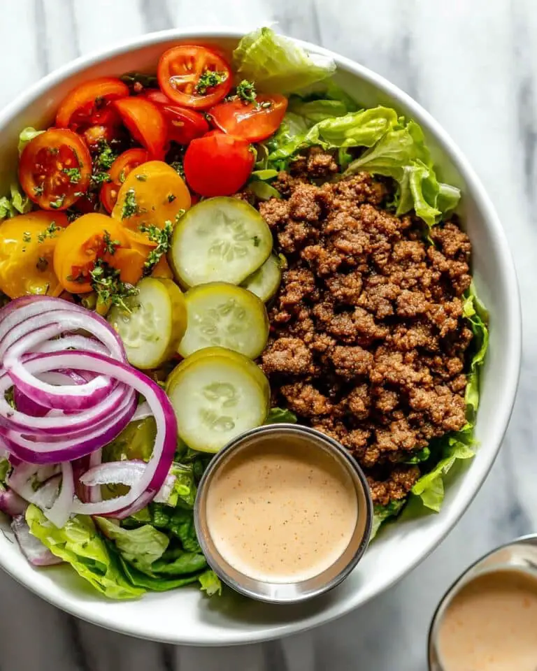 Healthy Burger Bowls with Special Sauce Recipe