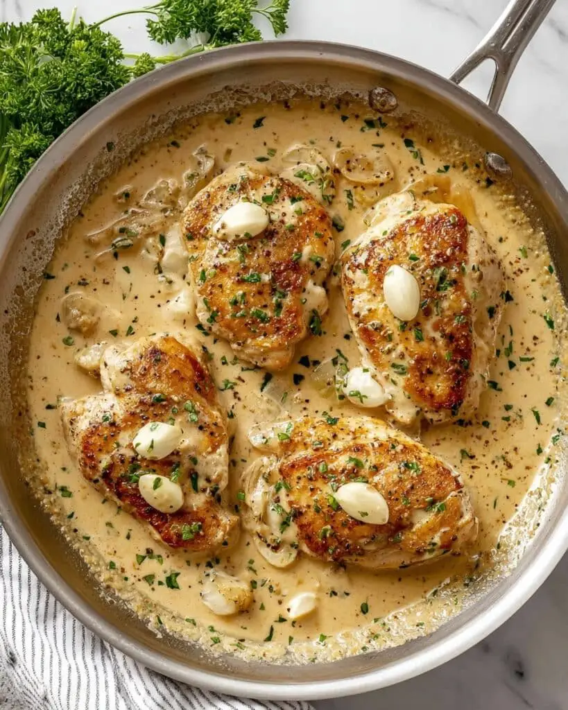 Creamy Garlic Chicken Recipe