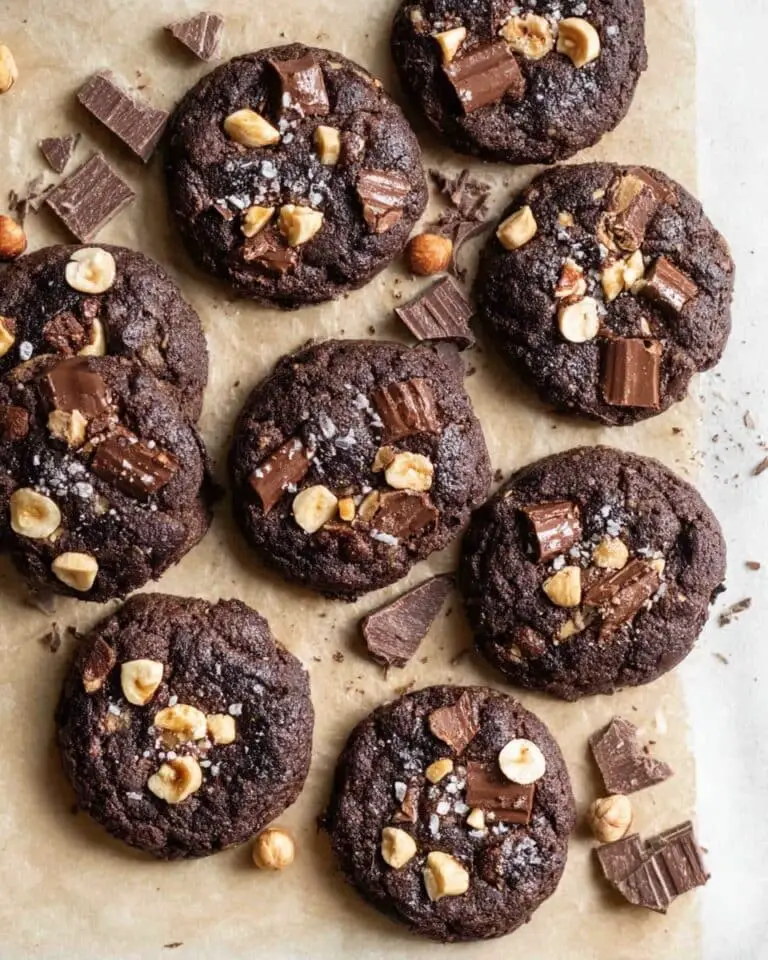 Double Chocolate Hazelnut Cookies Recipe