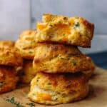 Sourdough Cheddar Biscuits with Garlic Herb Butter Recipe
