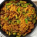 Sticky Beef & Noodles {One Pan} Recipe