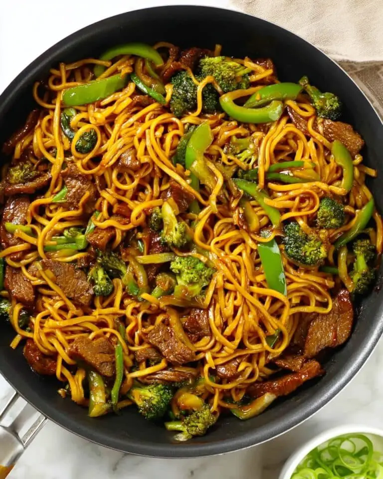 Sticky Beef & Noodles {One Pan} Recipe