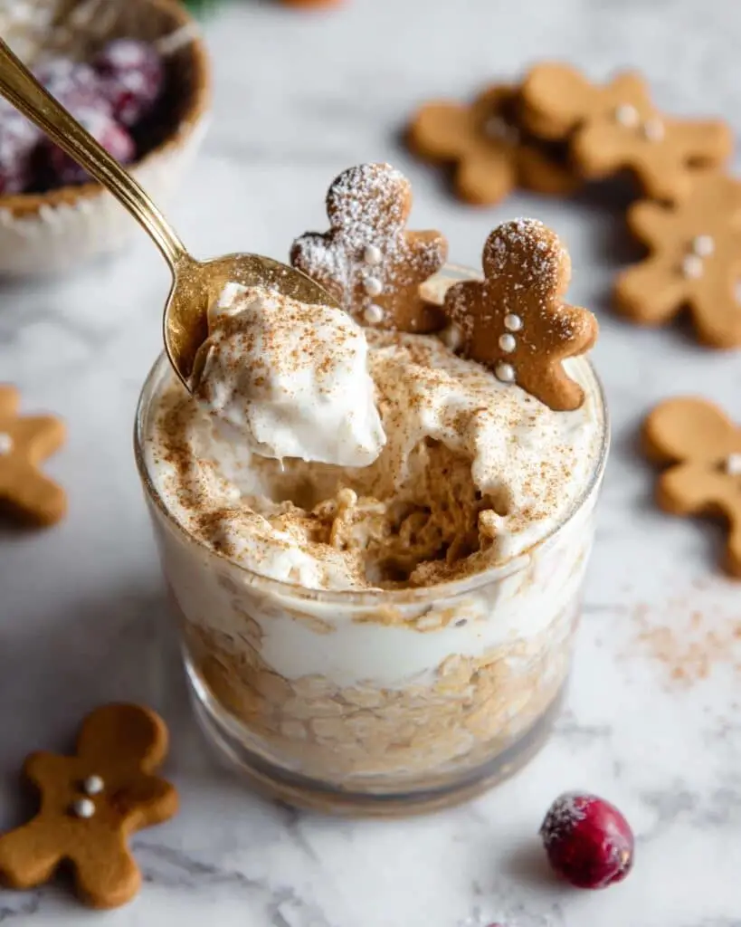 Gingerbread Cookie Overnight Oats Recipe