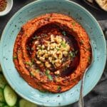 Muhammara (Syrian Roasted Red Pepper Walnut Dip) Recipe